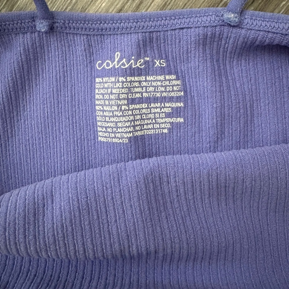 💜 Colsie Ribbed Seamless Crop Tank (XS) l - Picture 2 of 2